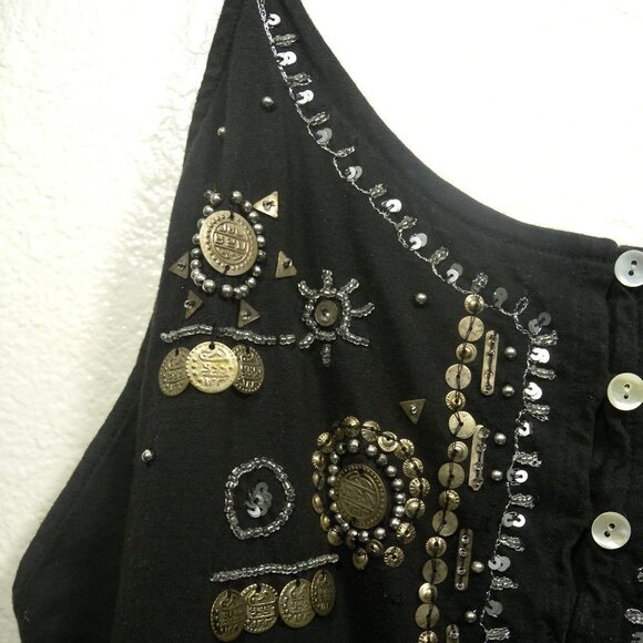 Kommotion NY Embellished Spaghetti Strap Top 1X - Picture 4 of 16